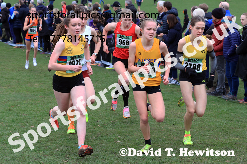 Girls Under-15s 2026 UK CAU Inter Counties Cross Country, Wollaton Park, Nottingham. Photo: David T. Hewitson/Sports for All Pics